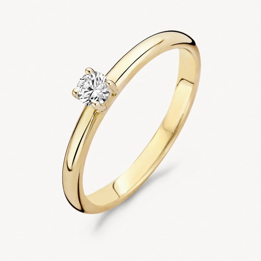 14 karaat geelgouden ring - Blush - 1112YZI 14 karaat geelgouden ring - Blush - 1112YZI-1