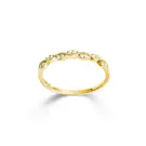 14 karaat geelgouden fantasiering met diamant - 0,09 ct. - K13734G-2