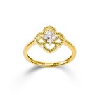 14 karaat geelgouden fantasiering met diamant - 0,14 ct - K13845G-1