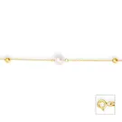 14 karaat geelgouden parel collier - K13714G-2