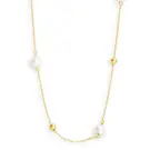 14 karaat geelgouden parel collier - K13714G-1