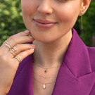 14 karaat geelgouden dames ketting - Amstel Smoky Quartz Necklace - Jackie 14 karaat geelgouden dames ketting - Amstel Smoky Quartz Necklace - Jackie-3