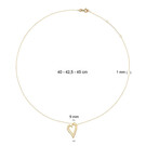 14 karaat geelgouden dames ketting - Cheers To Love Necklace - Jackie-5