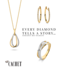 14 karaat  geelgouden collier met diamanthanger - 0,15 crt-2