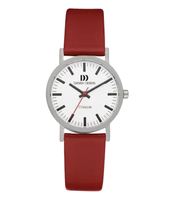 Danish Design - Horloge Dames - Rhine White Red Date Small - IV19Q199
