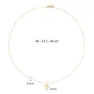 14 karaat geelgouden dames ketting - Spindle Necklace - Jackie 14 karaat geelgouden dames ketting - Spindle Necklace - Jackie-5