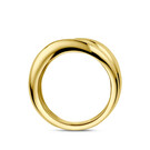 14k Geelgouden dames ring asymmetrische golf - Hutjens 14k Geelgouden dames ring asymmetrische golf - Hutjens-3