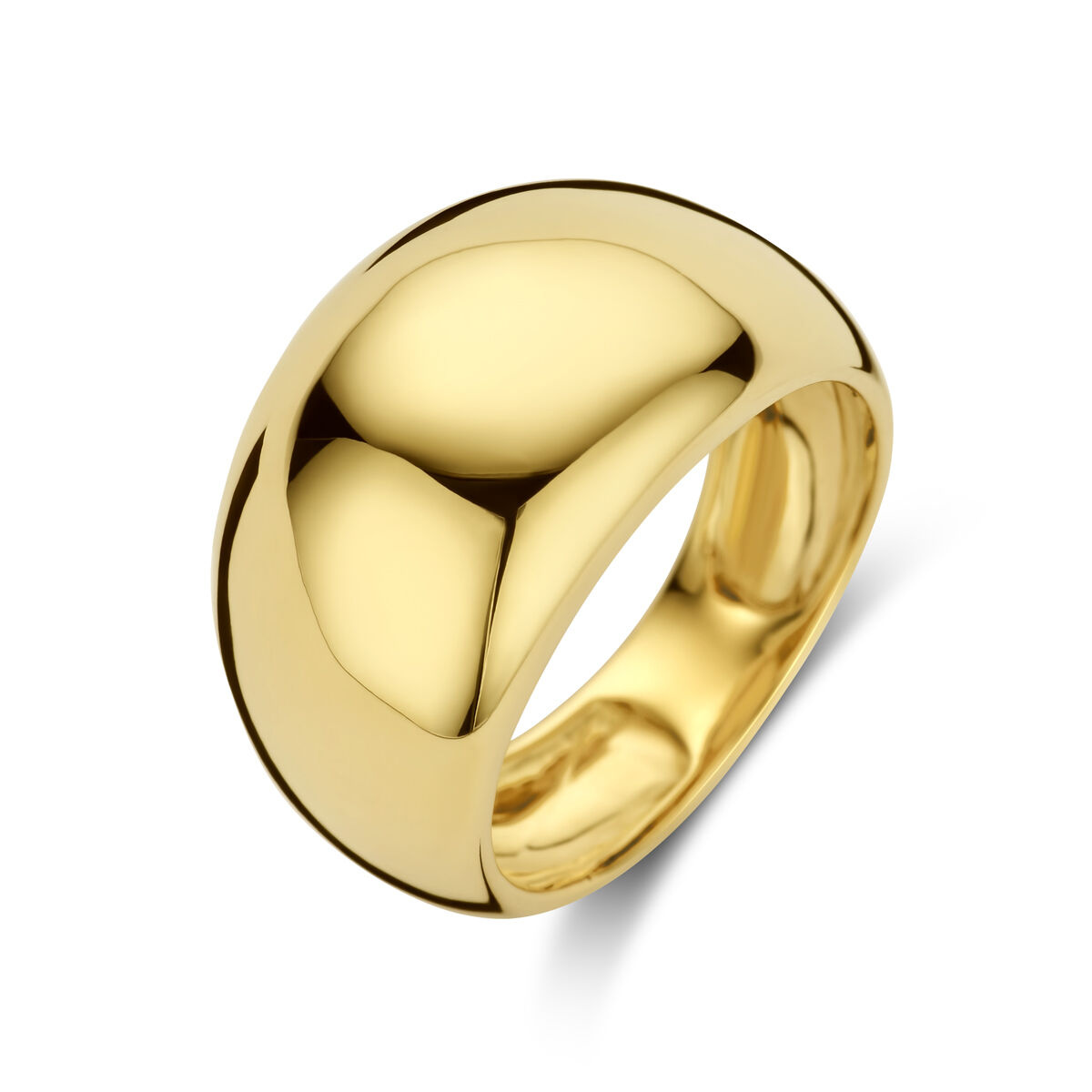 14k Geelgouden dames ring - Balloon 12 mm - Hutjens 14k Geelgouden dames ring - Balloon 12 mm - Hutjens-1