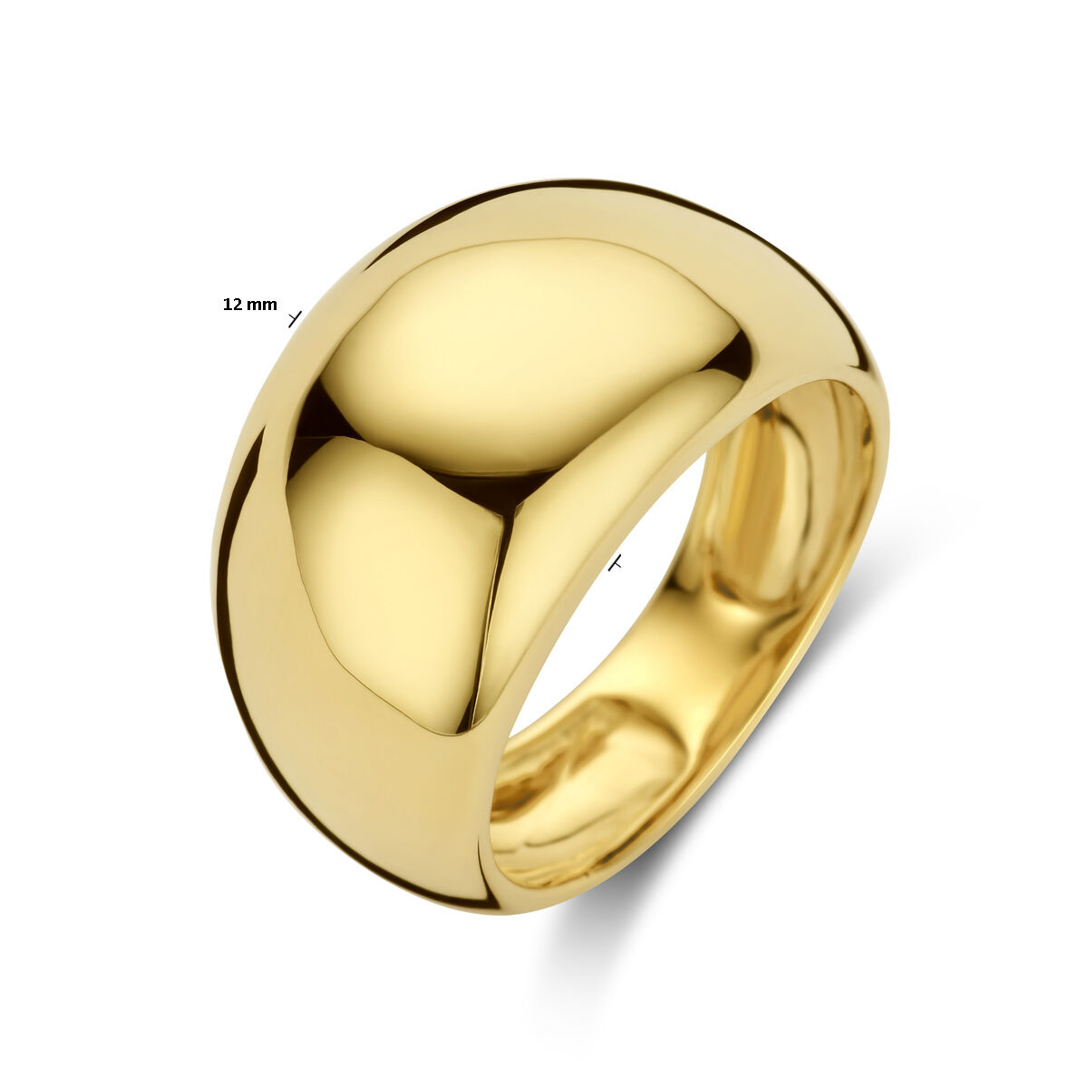 14k Geelgouden dames ring - Balloon 12 mm - Hutjens 14k Geelgouden dames ring - Balloon 12 mm - Hutjens-5