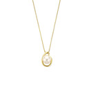 14 karaat geelgouden collier - Parel 8mm - Hutjens 14 karaat geelgouden collier - Parel 8mm - Hutjens-1