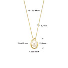 14 karaat geelgouden collier - Parel 8mm - Hutjens 14 karaat geelgouden collier - Parel 8mm - Hutjens-4