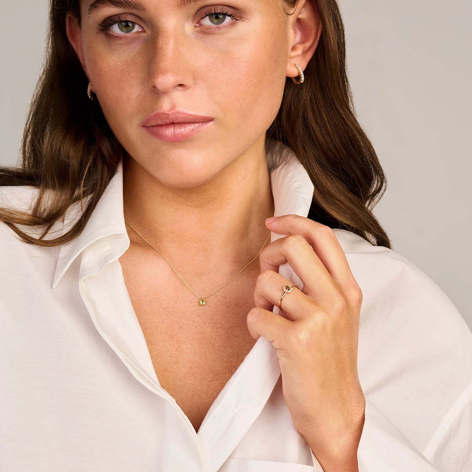 14 karaat geelgouden ring - Blush - 1258YGP 14 karaat geelgouden ring - Blush - 1258YGP-2