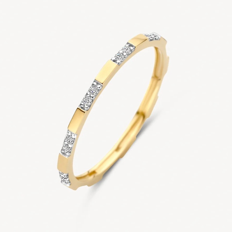 14 karaat geelgouden ring - Blush - 1260YZI 14 karaat geelgouden ring - Blush - 1260YZI-1