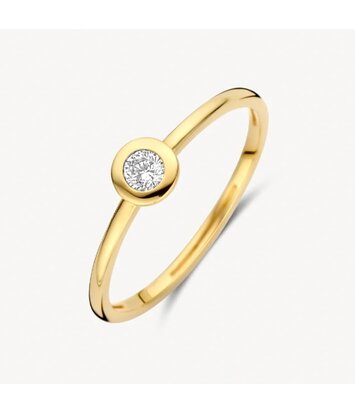 14 karaat geelgouden ring - Blush - 1273YZI