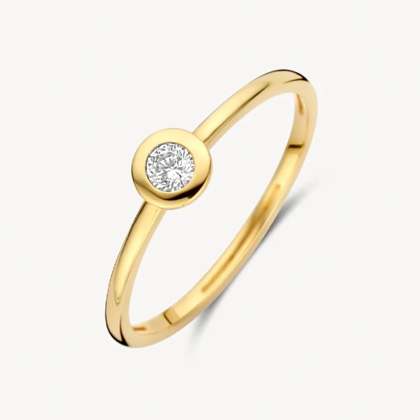 14 karaat geelgouden ring - Blush - 1273YZI 14 karaat geelgouden ring - Blush - 1273YZI-1