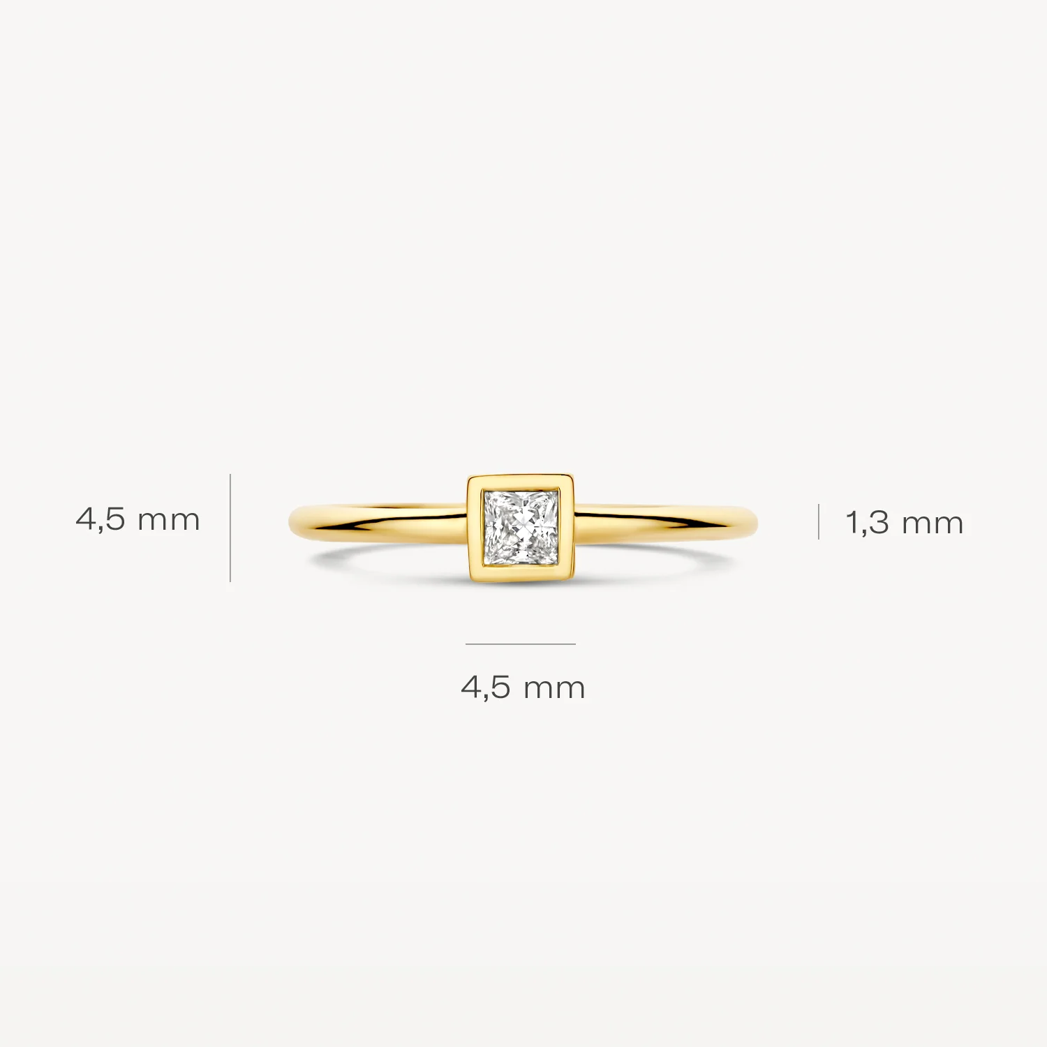 14 karaat geelgouden ring - Blush - 1274YZI 14 karaat geelgouden ring - Blush - 1274YZI-7