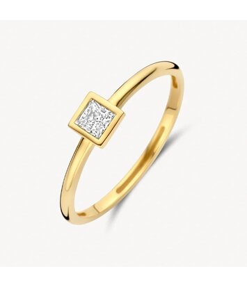 14 karaat geelgouden ring - Blush - 1274YZI