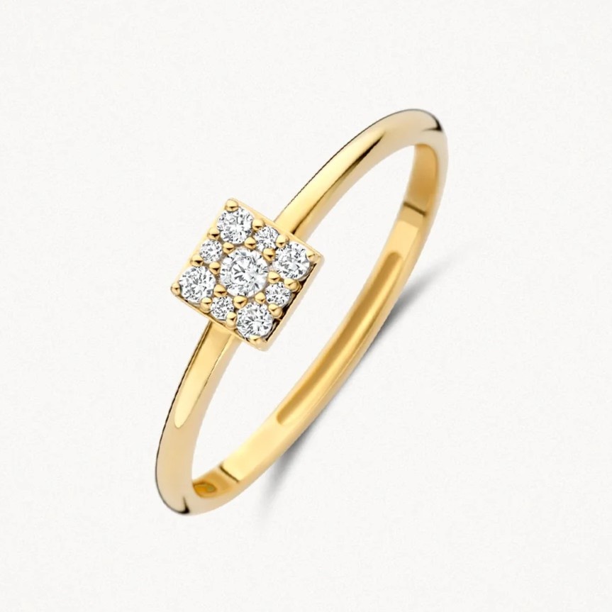 14 karaat geelgouden ring - Blush - 1278YZI 14 karaat geelgouden ring - Blush - 1278YZI-1