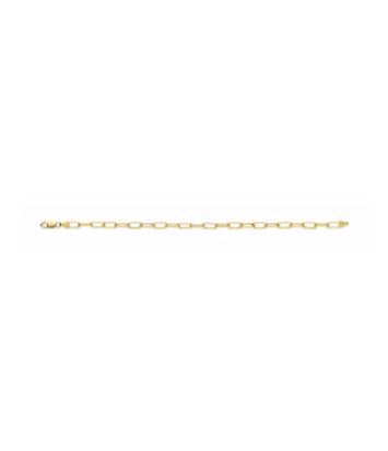 14 karaat geelgouden paperclip armband - Fjory