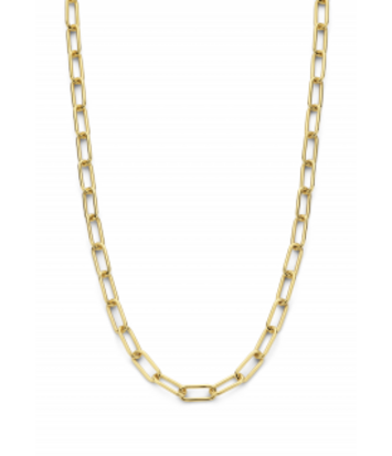 14 karaat geelgouden paperclip collier - Fjory