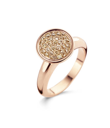 18 karaat roségouden dames ring - Capri met diamant 0,44 crt - Antonellis 18 karaat roségouden dames ring - Capri met diamant 0,44 crt - Antonellis