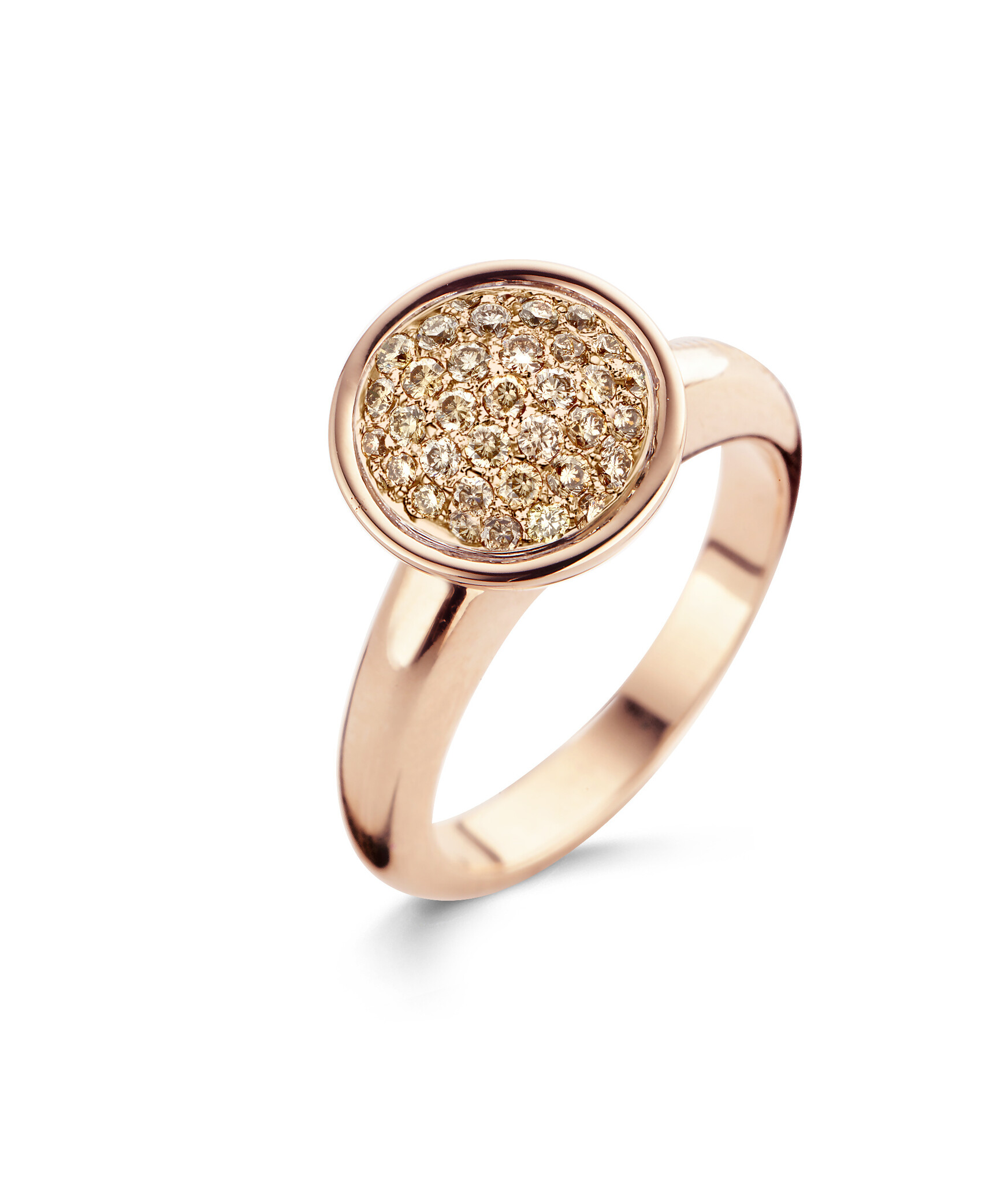 18 karaat roségouden dames ring - Capri met diamant 0,44 crt - Antonellis 18 karaat roségouden dames ring - Capri met diamant 0,44 crt - Antonellis-1