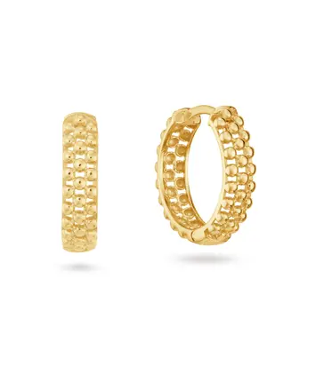 14 karaat geelgouden oorstekers-Jackie-Ariane Hoops