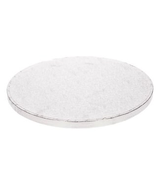 Funcakes Funcakes taartplateau rond dik/drum 17,5 cm zilver
