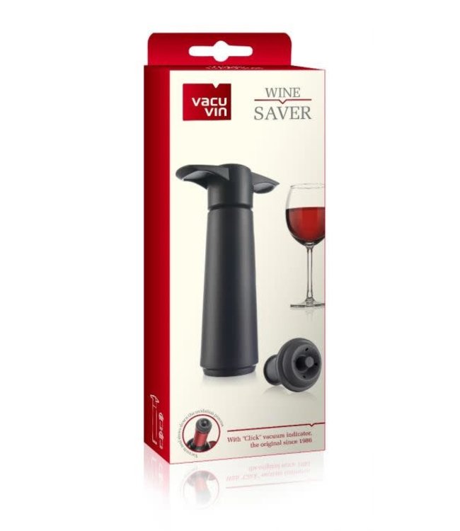 Vacuvin winesaver zwart giftpack met 2 stoppers