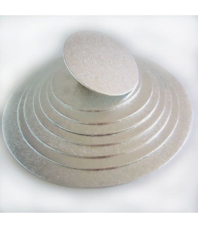 Funcakes Funcakes taartplateau rond dun 17 cm zilver