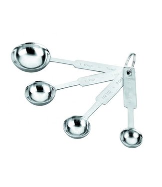 Ibili Ibili maatlepels RVS  set 4 stuks