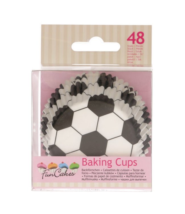 Funcakes Funcakes baking cups voetbal 48 st.