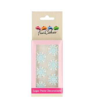 Funcakes Funcakes suiker decoratie sneeuwvlokken set/ 6