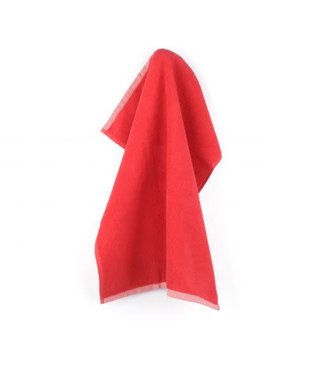 Bunzlau Castle Bunzlau handdoek effen rood 53x60 cm