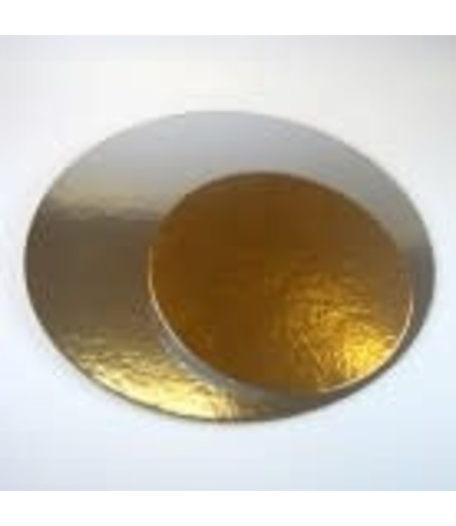 Funcakes taartkarton zilver/goud 30 cm 3 st