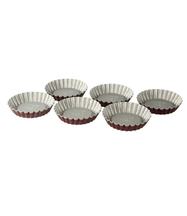 Dr. Oetker tartelette/ mini taartvorm anti kleef 10 cm 6 st.