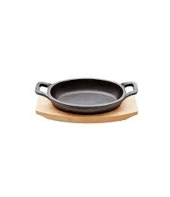 cosy & trendy gietijzeren  gratinschaal ovaal 15.5 cm op plankje