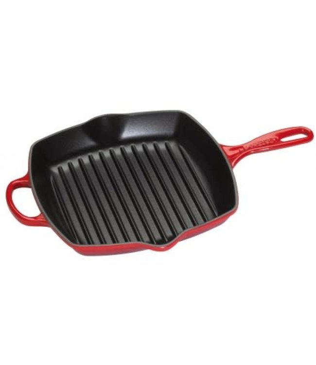 Le Creuset vierkante grillpan 26 cm rood