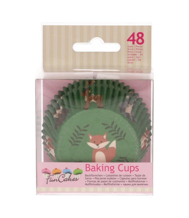 Funcakes Funcakes baking cups Forest Animals 48 st.