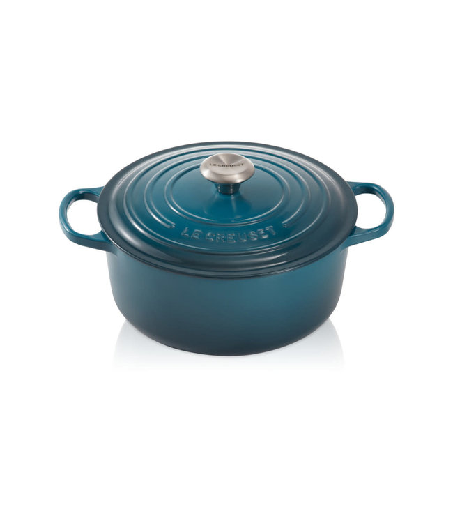 Le Creuset ronde braadpan 24cm deep teal