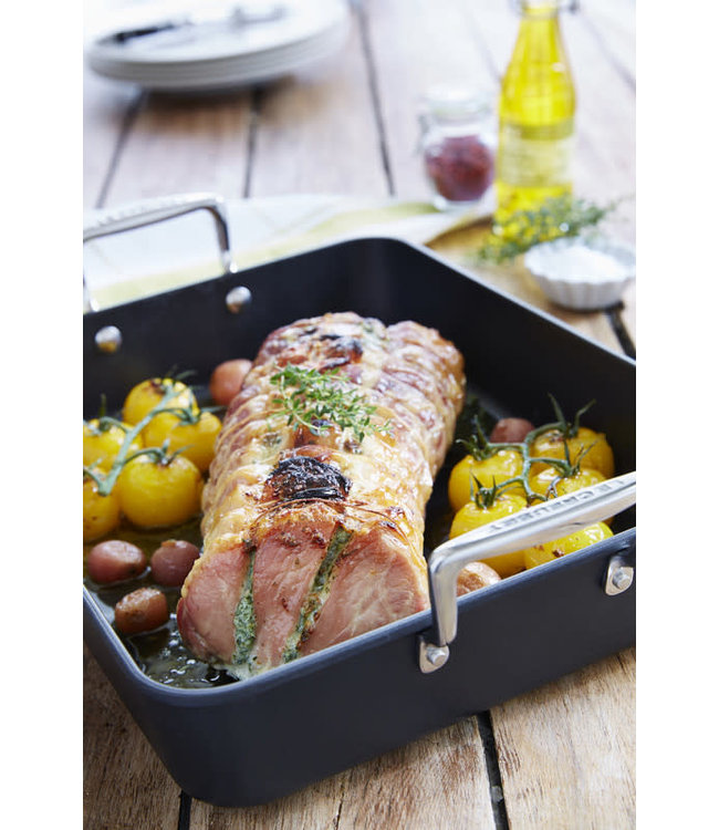 Le Creuset les forgées braadslede 35x27 aktie