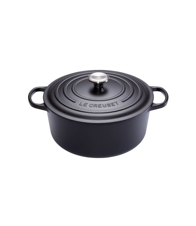 Le Creuset ronde braadpan 28cm matzwart aktie