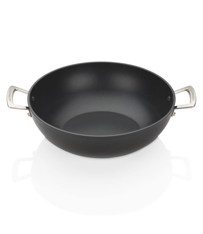 Le Creuset alu wokpan  2 grepen 32 cm anti-aanbak