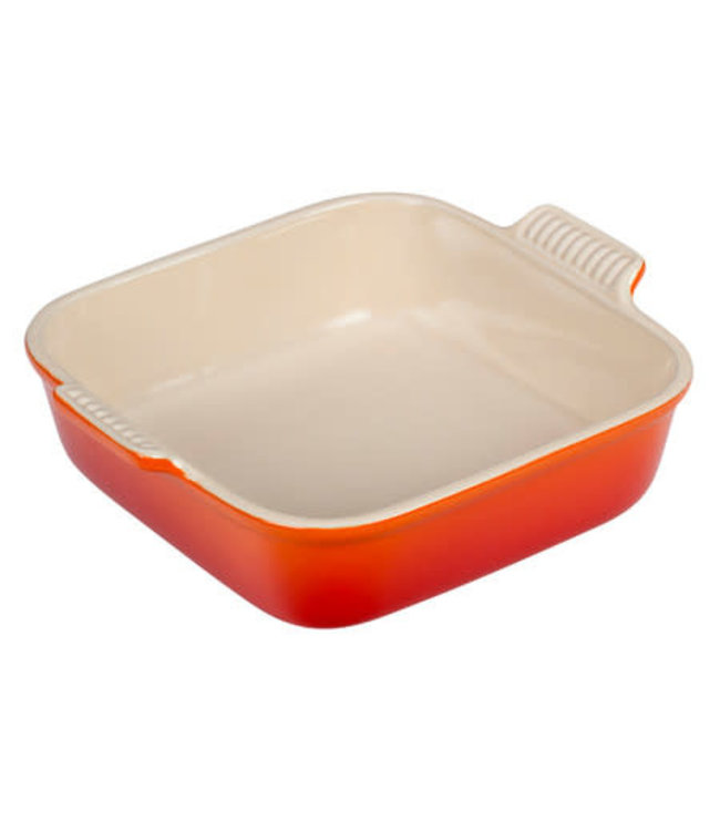 Le Creuset Le Creuset vierkante ovenschaal aardewerk 23 cm oranjerood actie