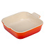 Le Creuset Le Creuset vierkante ovenschaal aardewerk 23 cm oranjerood