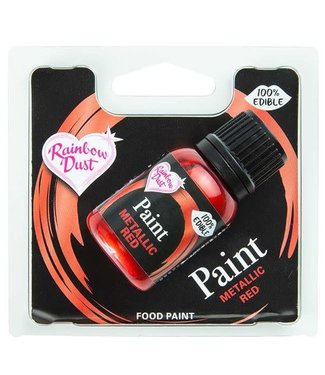 Rainbowdust Rainbowdust  metallic Food Paint red 25 ml