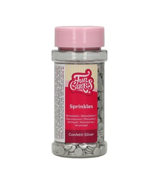 Funcakes Funcakes confetti zilver 60 gr.