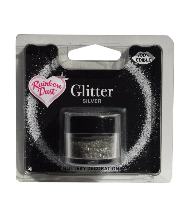 Rainbowdust Rainbowdust edible glitter zilver 5 gr.