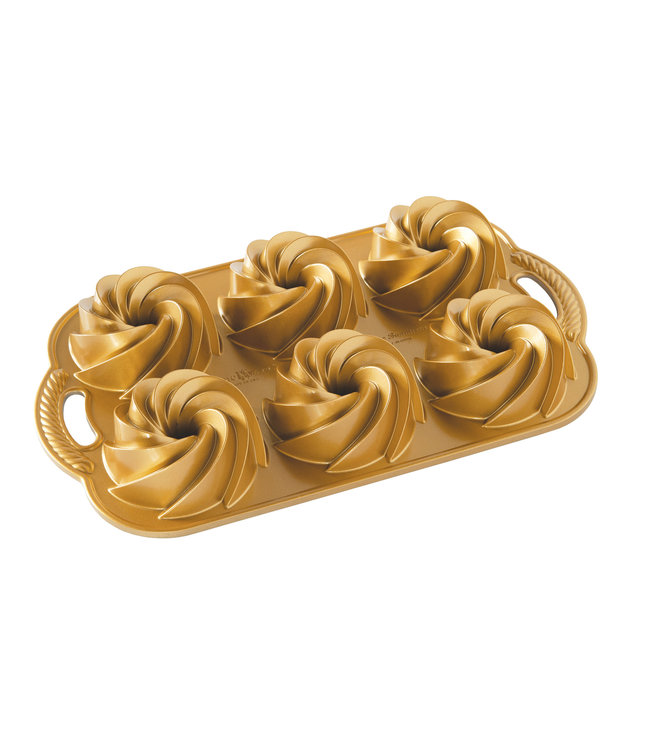 Nordic Ware bakvorm  Gold Heritage Bundtlette Cakes 