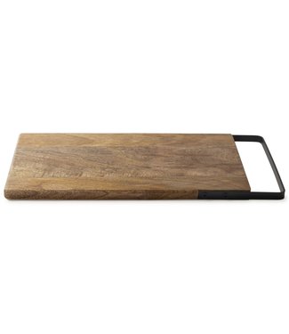 Gusta Serveerplank mangohout met hendel 40x20cm